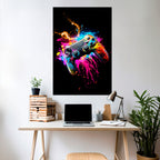 GAMING LUSH Selbstklebendes Poster - Hochformat