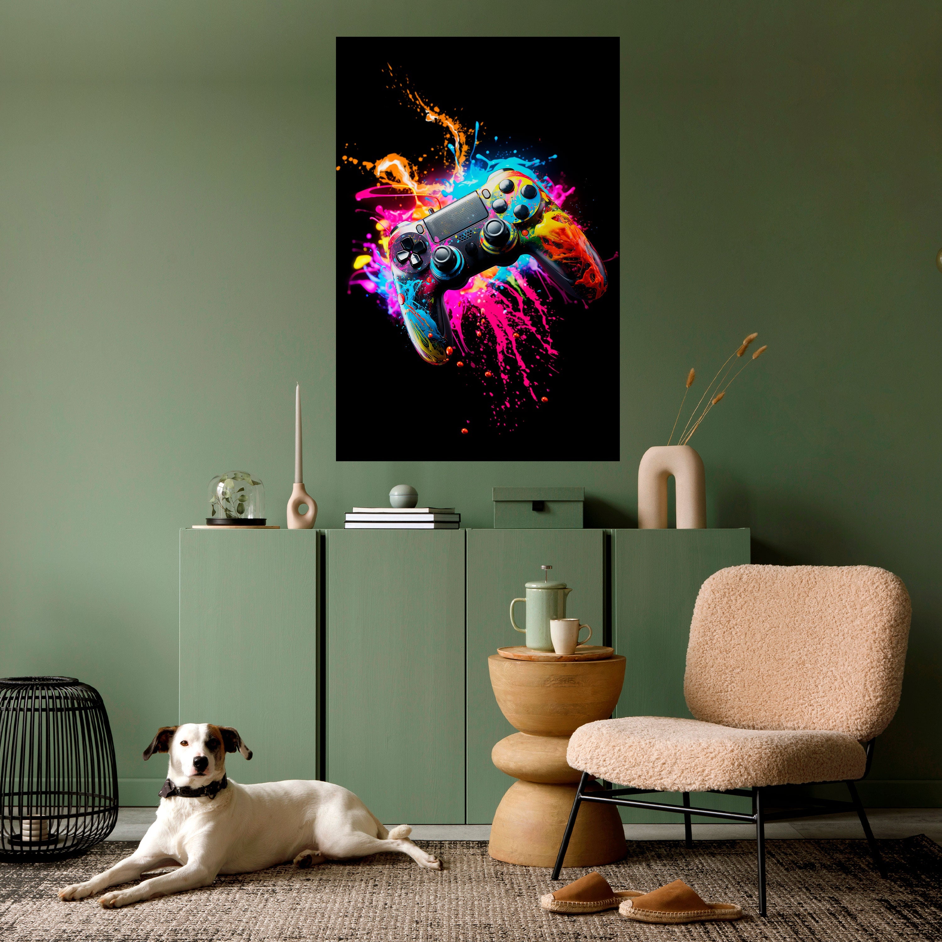 GAMING LUSH Vertikales Poster zum Abziehen und Aufkleben