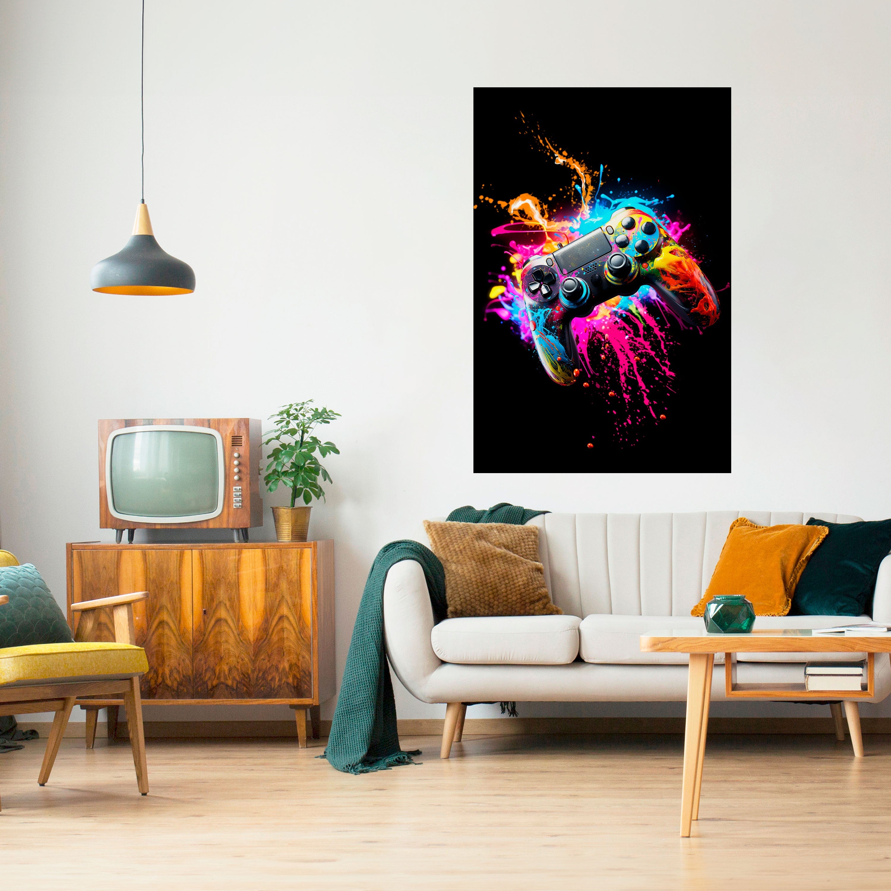 GAMING LUSH Vertikales Poster zum Abziehen und Aufkleben