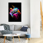 GAMING LUSH Selbstklebendes Poster - Hochformat