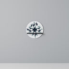 DAWN MOSAIC Rundes Kunstregal in Schwarz