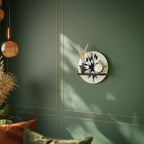 DAWN MOSAIC Rundes Kunstregal in Schwarz