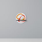 VIBRANT SUMMIT Rundes Kunstregal in Schwarz