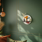 STELLAR STROKES Rundes Kunstregal in Schwarz