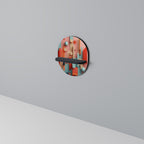 COLORBURST CONSTRUCT Ovales Kunstregal in Schwarz