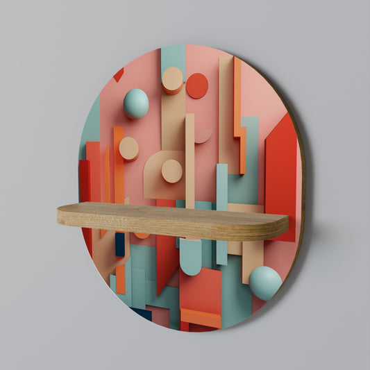 COLORBURST CONSTRUCT Art Shelf