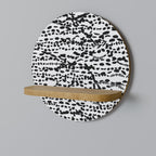 LUNAR LOOM Rundes Kunstregal in Eiche-Optik