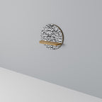 LUNAR LOOM Rundes Kunstregal in Eiche-Optik