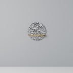 LUNAR LOOM Rundes Kunstregal in Eiche-Optik