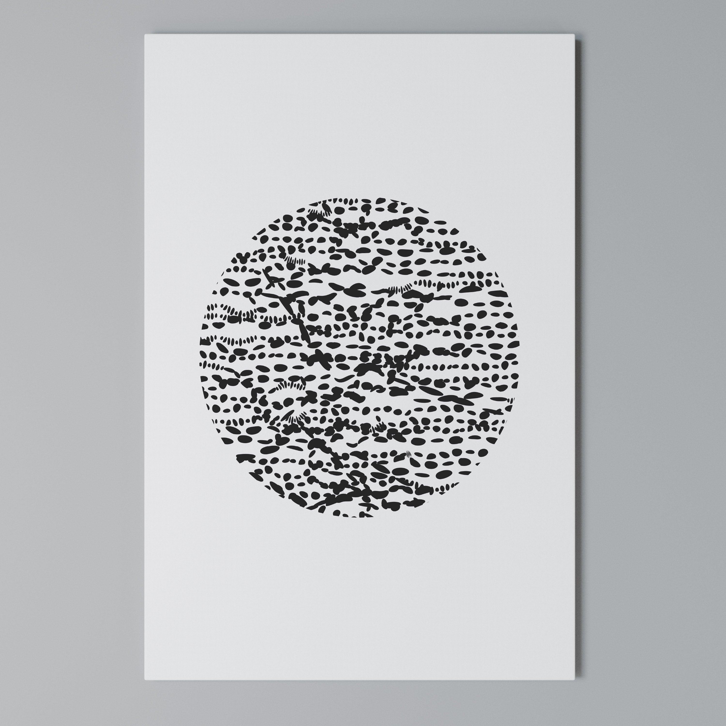 LUNAR LOOM Vertical Canvas Print