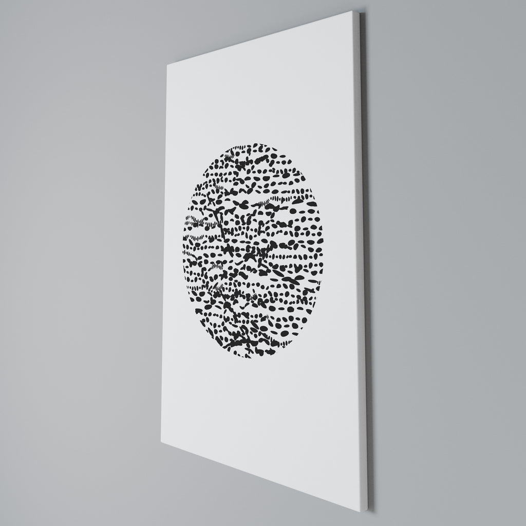 LUNAR LOOM Vertical Canvas Print