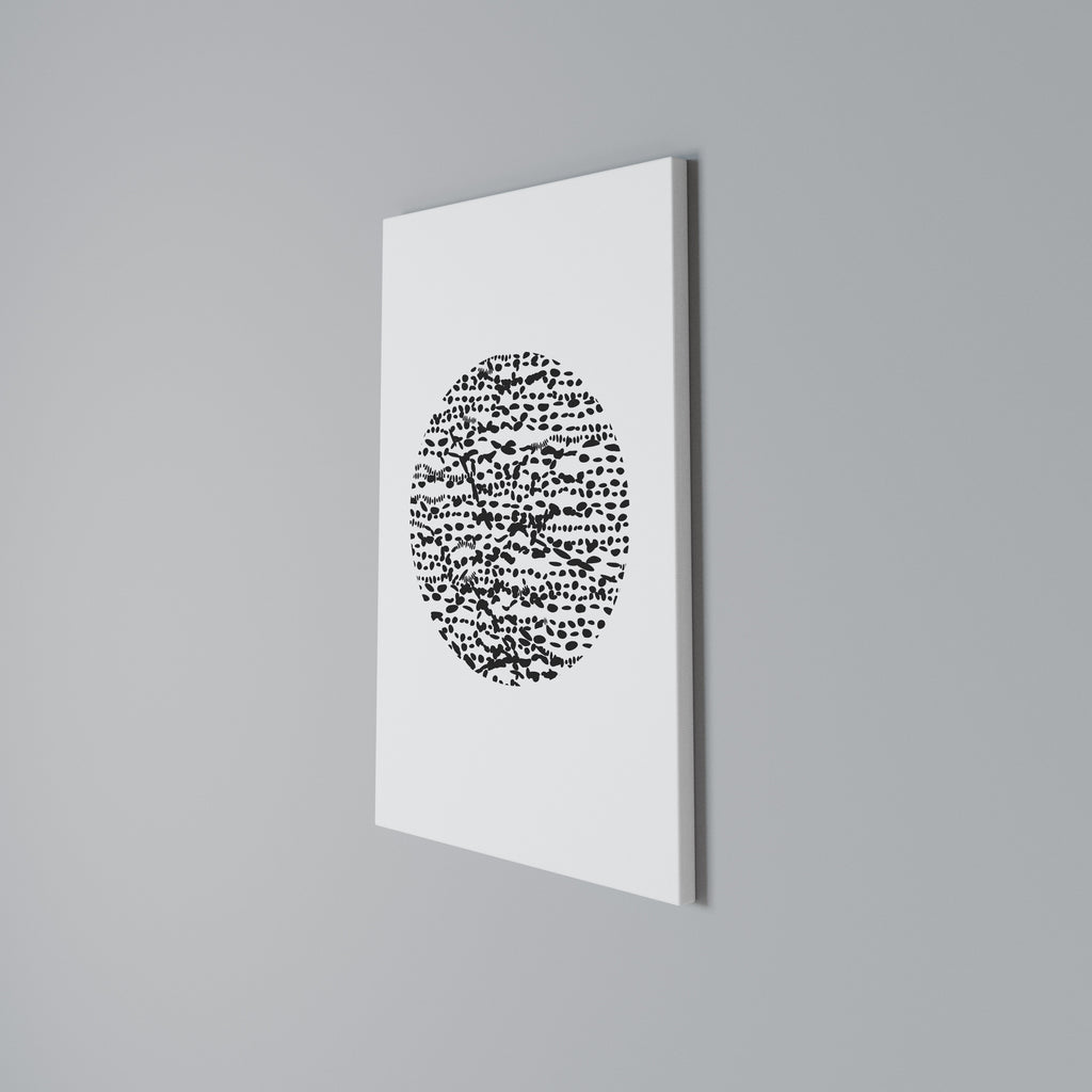 LUNAR LOOM Vertical Canvas Print