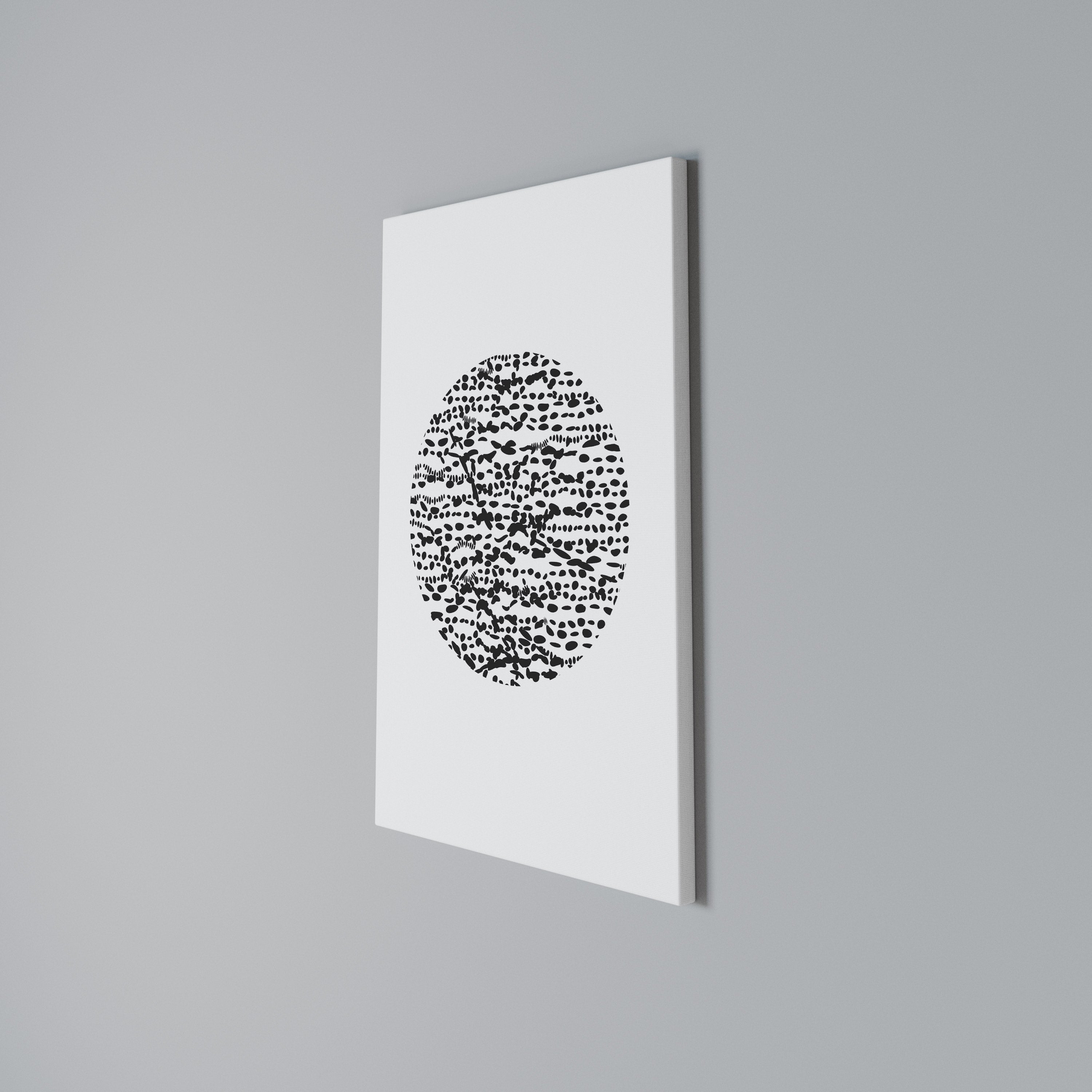 LUNAR LOOM Vertical Canvas Print