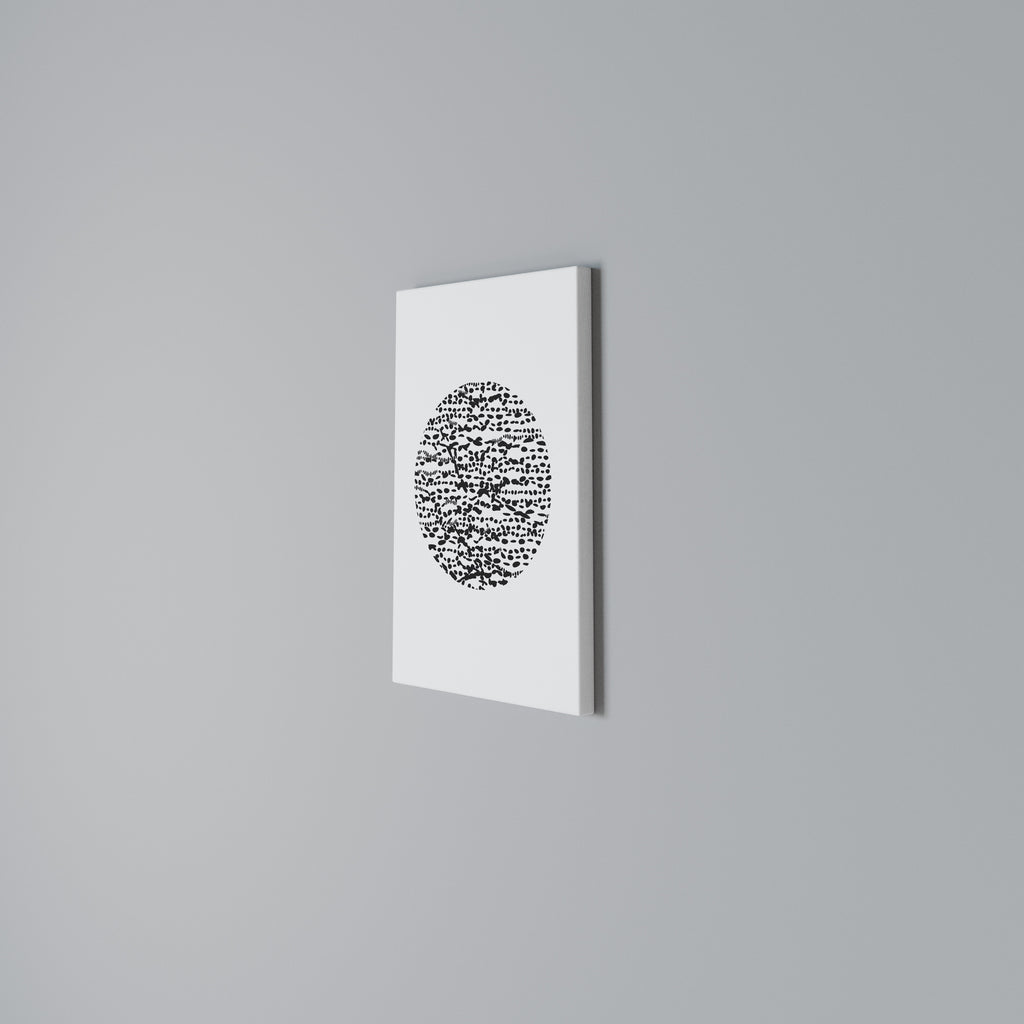 LUNAR LOOM Vertical Canvas Print