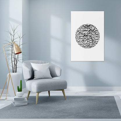 LUNAR LOOM Vertical Canvas Print