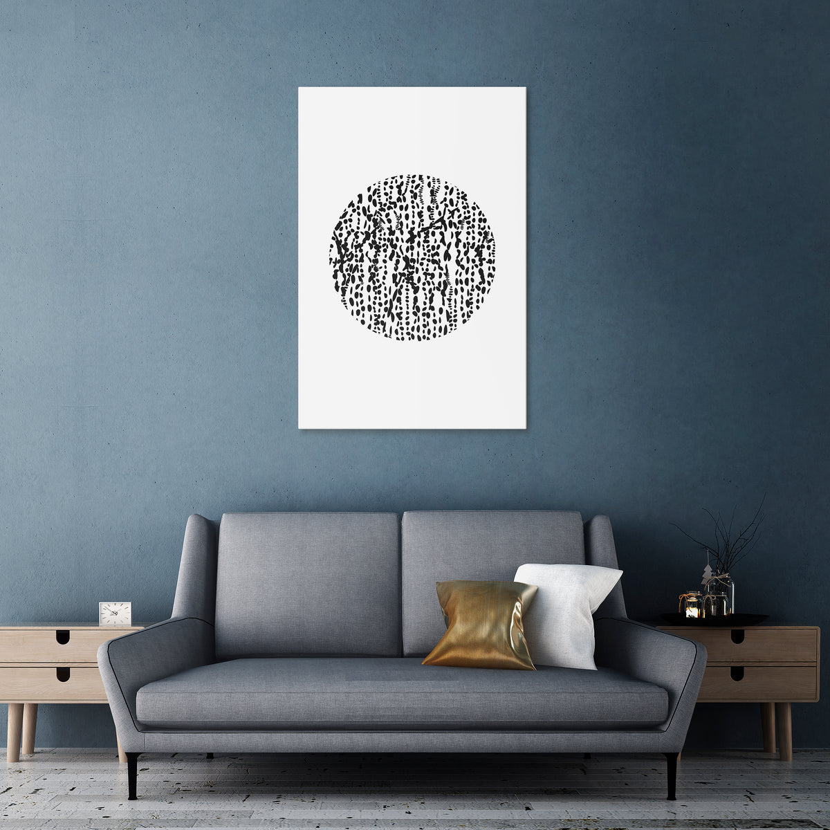 LUNAR LOOM Vertical Canvas Print