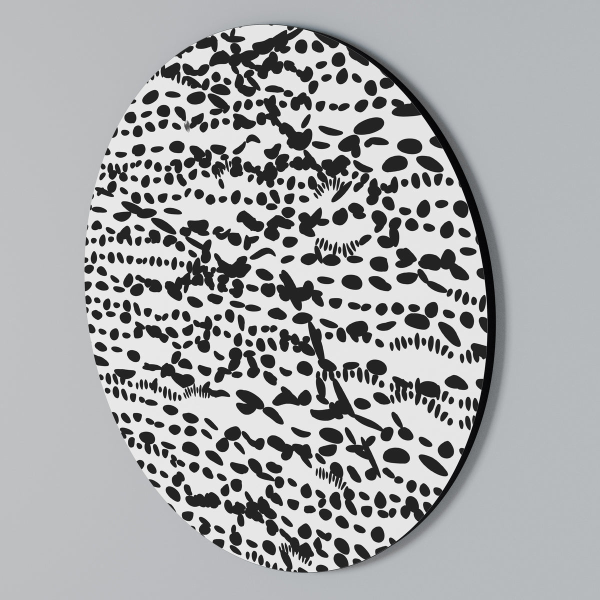 LUNAR LOOM Rundes Wandbild