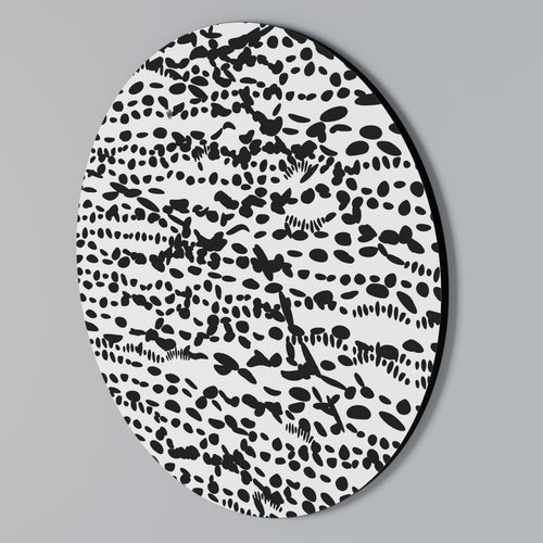 LUNAR LOOM Rundes Wandbild