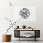 LUNAR LOOM Selbstklebendes Horizontal-Poster