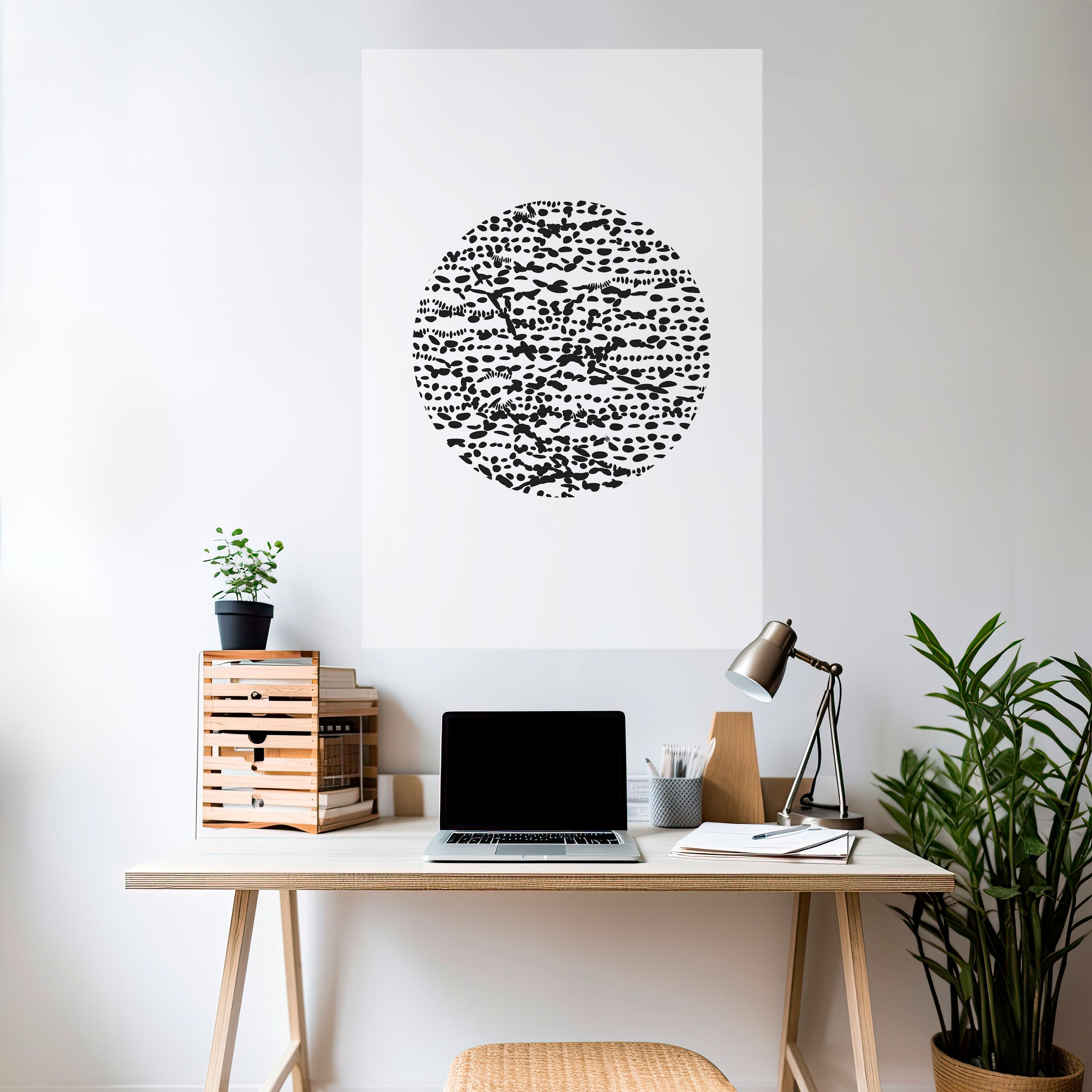 LUNAR LOOM Vertikales Poster zum Abziehen und Aufkleben