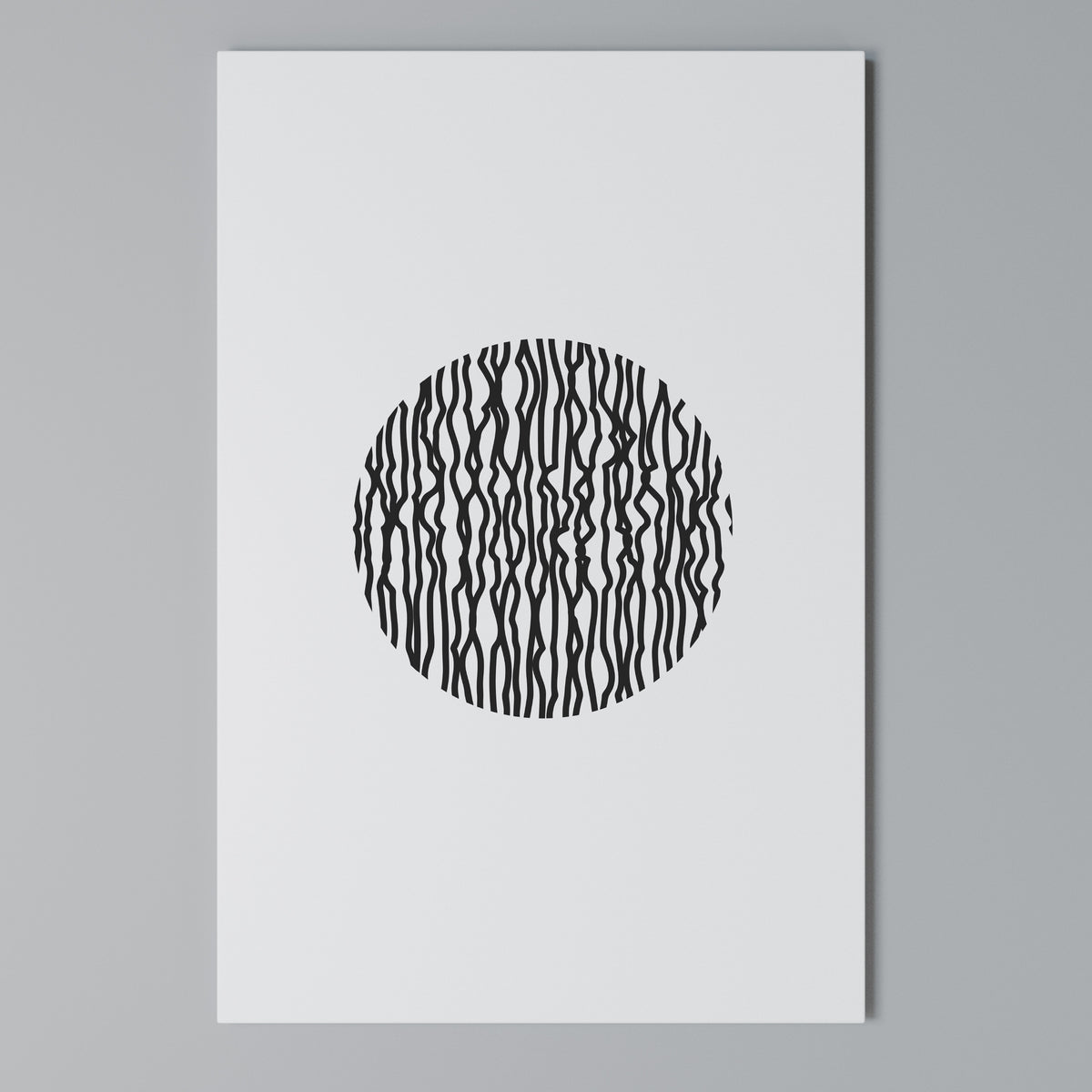 LUNA LINES Vertical Canvas Print