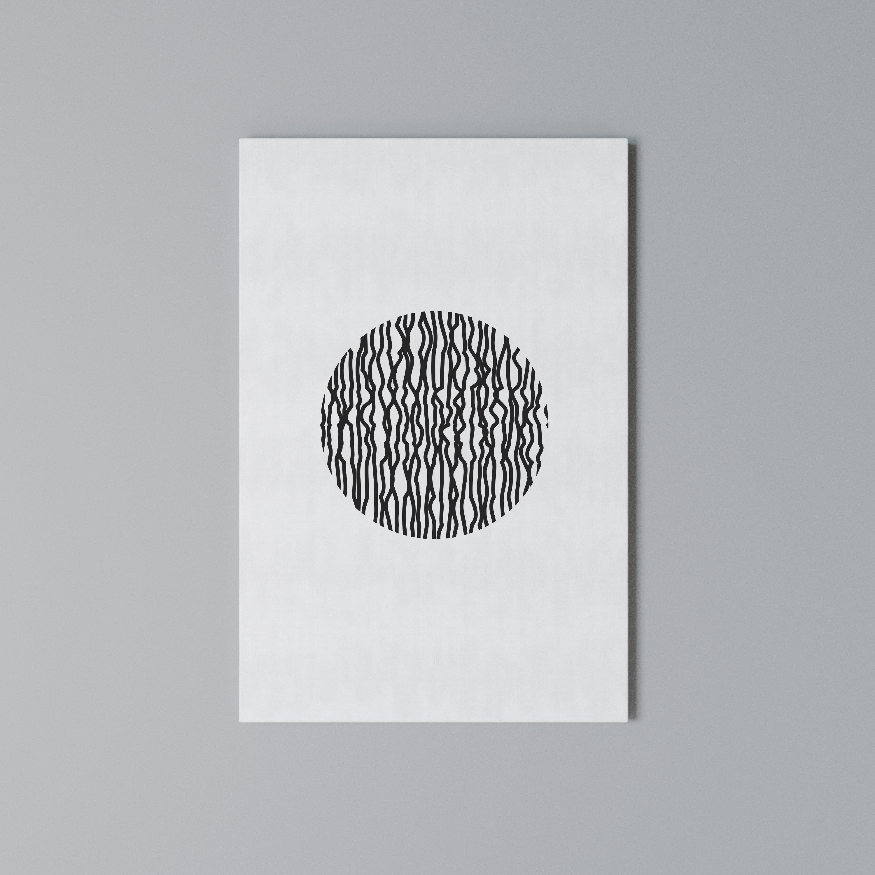 LUNA LINES Vertical Canvas Print
