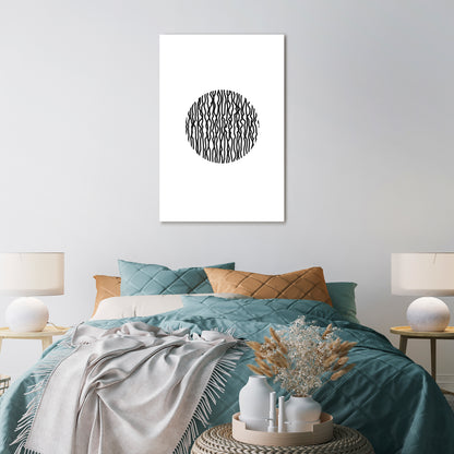 LUNA LINES Vertical Canvas Print