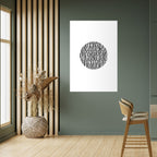 LUNA LINES Selbstklebendes Poster - Hochformat