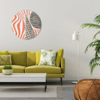 SUBLIME SYNTHESIS Runde Wanddekoration Ø 69 cm