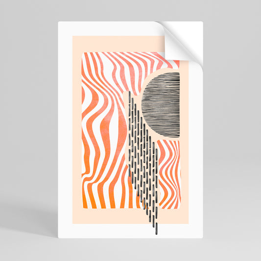 SUBLIME SYNTHESIS Selbstklebendes Poster - Hochformat