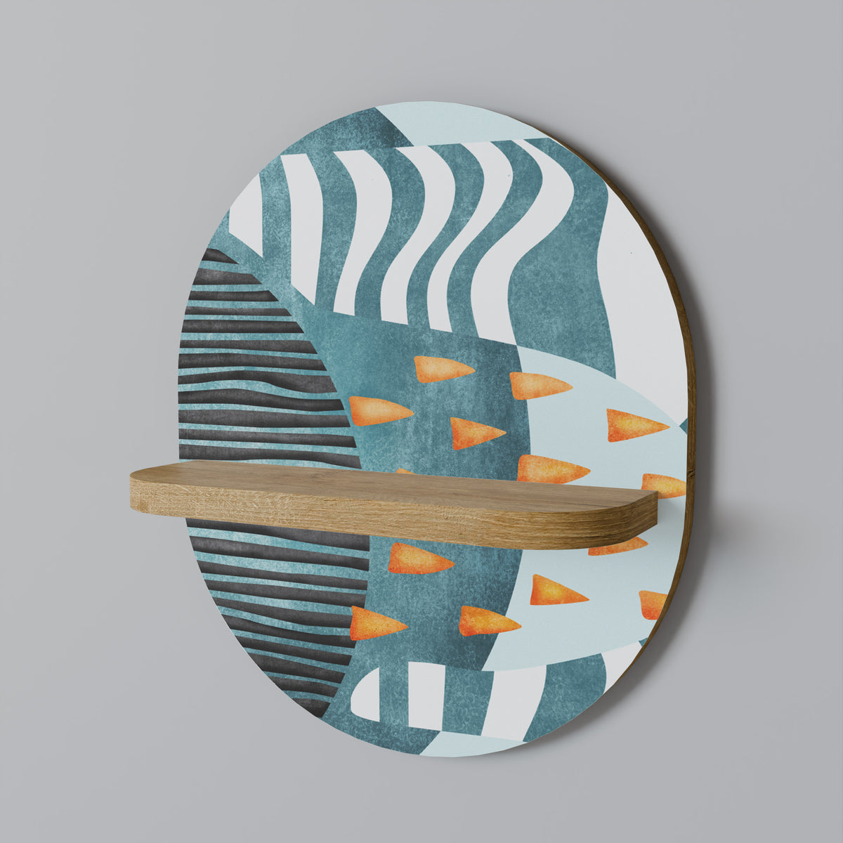 SHROUDED SHAPES Dekoratives Wandregal