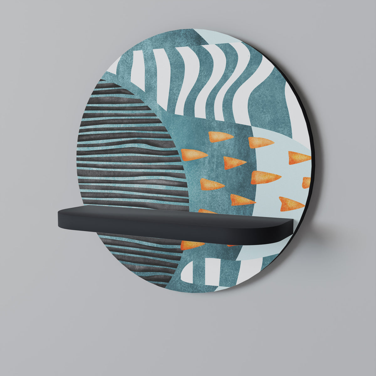 SHROUDED SHAPES Dekoratives Wandregal