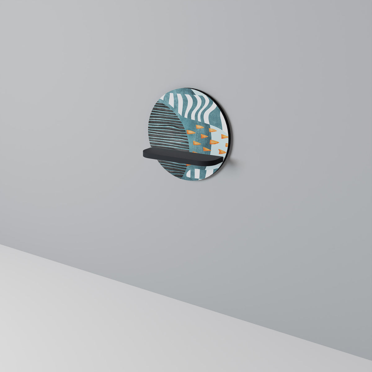 SHROUDED SHAPES Dekoratives Wandregal