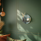 SHROUDED SHAPES Rundes Kunstregal in Schwarz