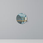 SHROUDED SHAPES Round Art Shelf In Oak Effect