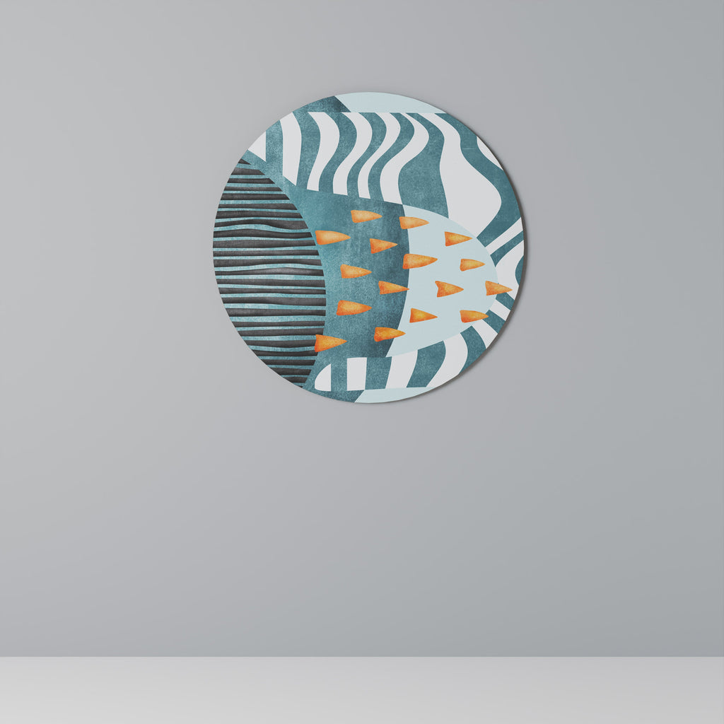 SHROUDED SHAPES Runde Wanddekoration Ø 69 cm