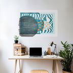 SHROUDED SHAPES Selbstklebendes Horizontal-Poster