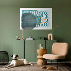 SHROUDED SHAPES Selbstklebendes Horizontal-Poster