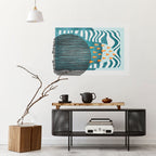 SHROUDED SHAPES Selbstklebendes Horizontal-Poster