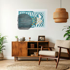 SHROUDED SHAPES Selbstklebendes Horizontal-Poster