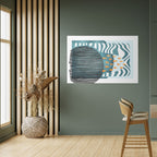 SHROUDED SHAPES Selbstklebendes Horizontal-Poster