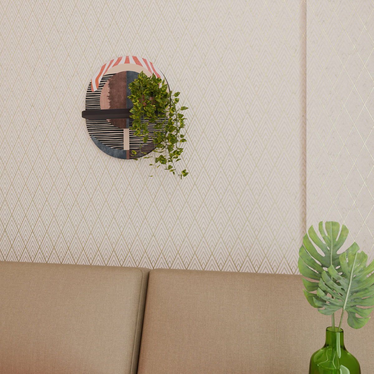 WHISPERS OF FORM Dekoratives Wandregal