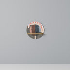 WHISPERS OF FORM Rundes Kunstregal in Eiche-Optik