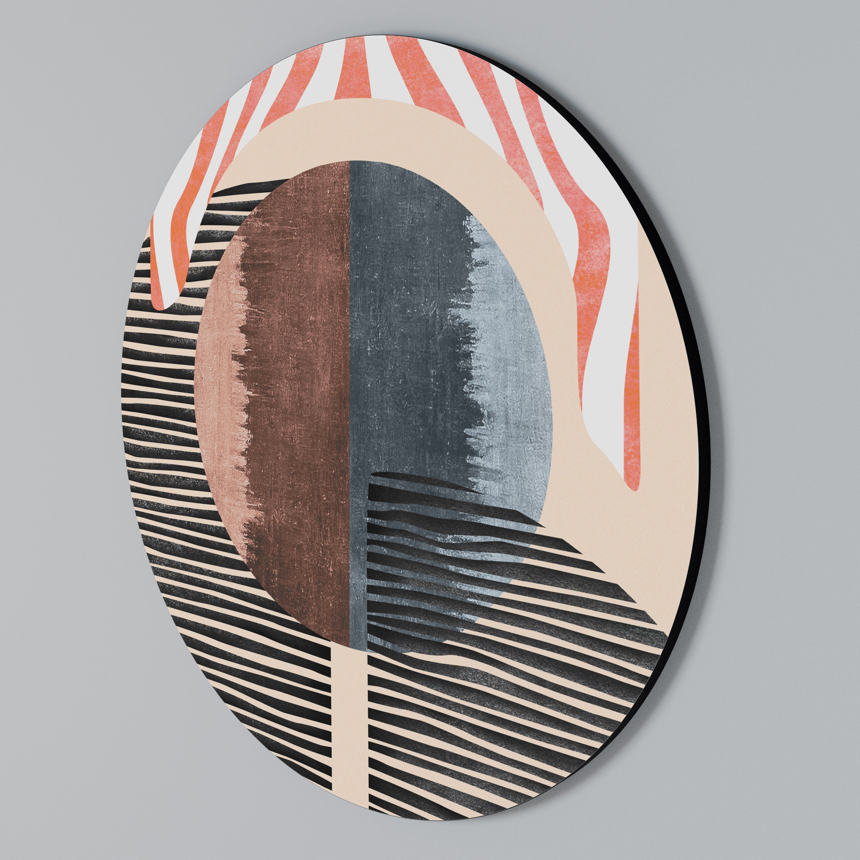 WHISPERS OF FORM Round Wall Art