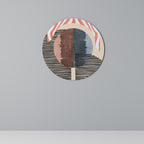 WHISPERS OF FORM Runde Wanddekoration Ø 69 cm