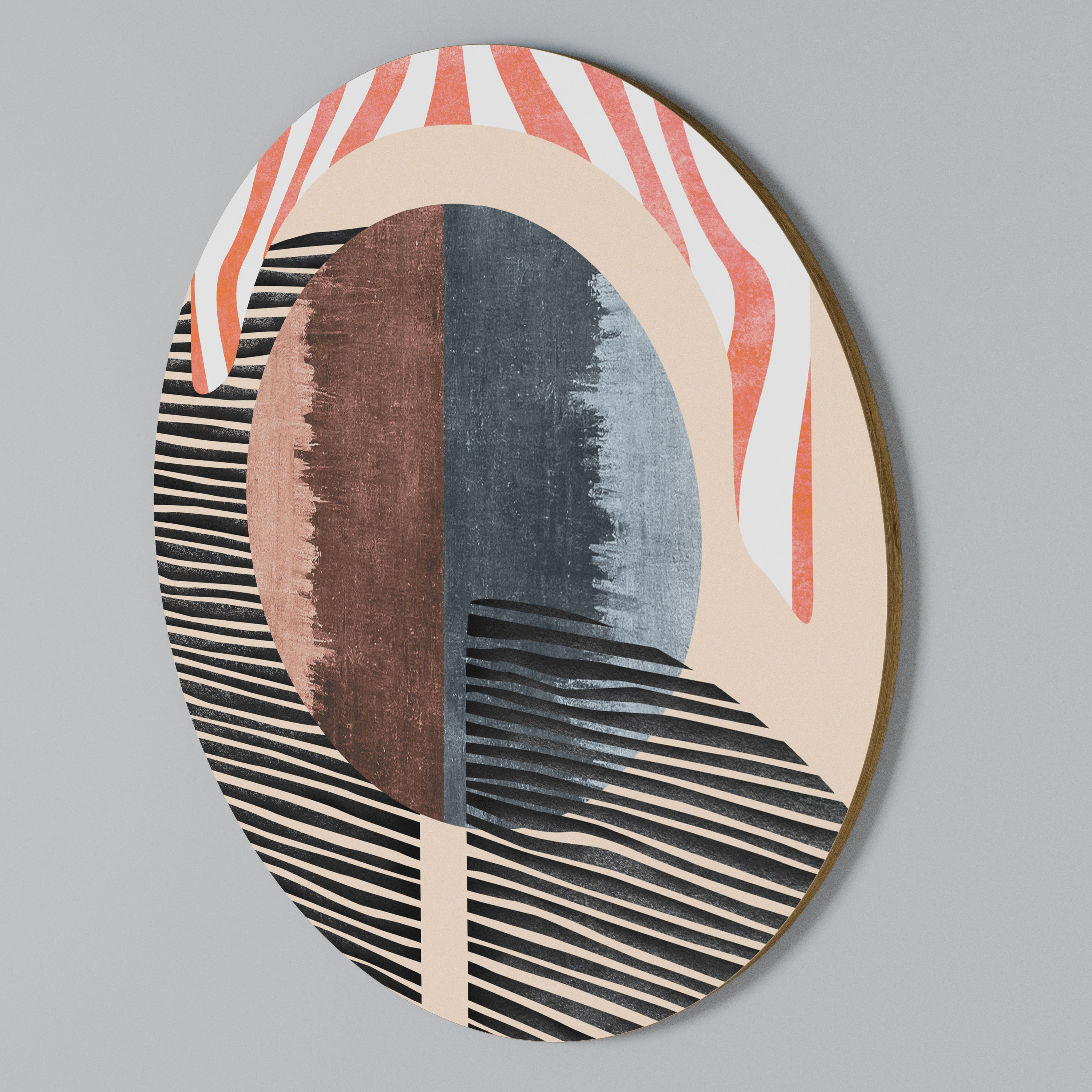 WHISPERS OF FORM Round Wall Art