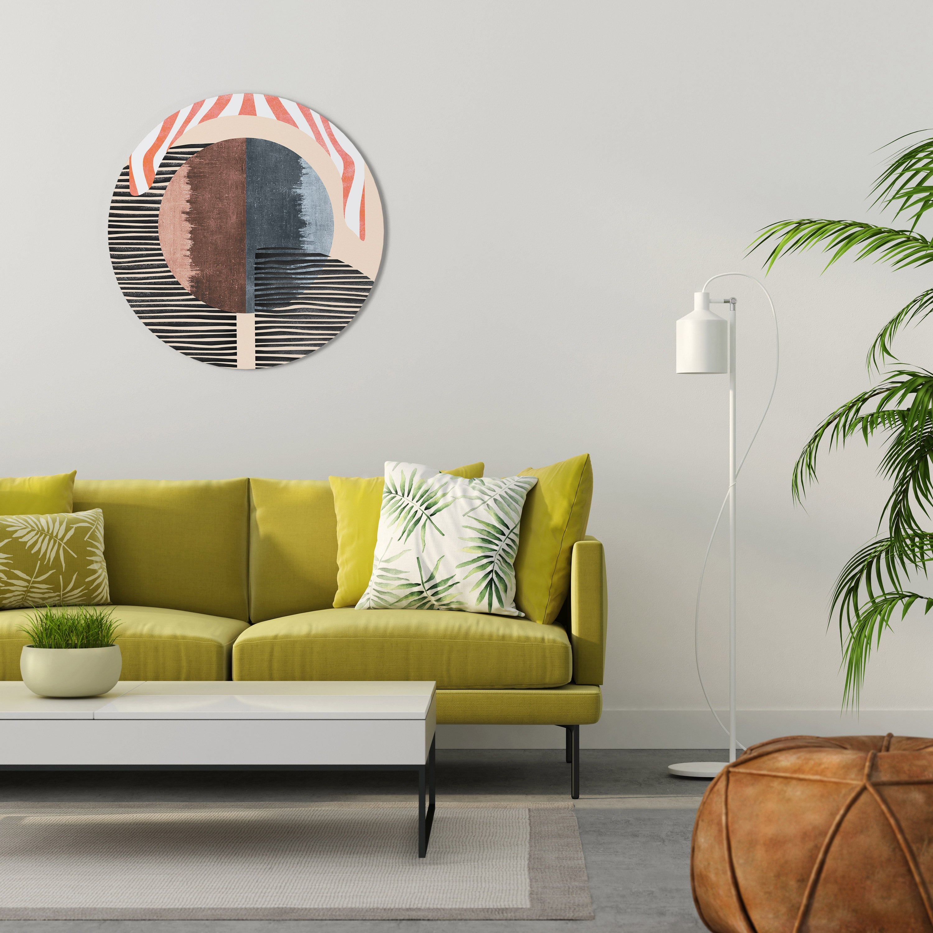 WHISPERS OF FORM Runde Wanddekoration Ø 69 cm