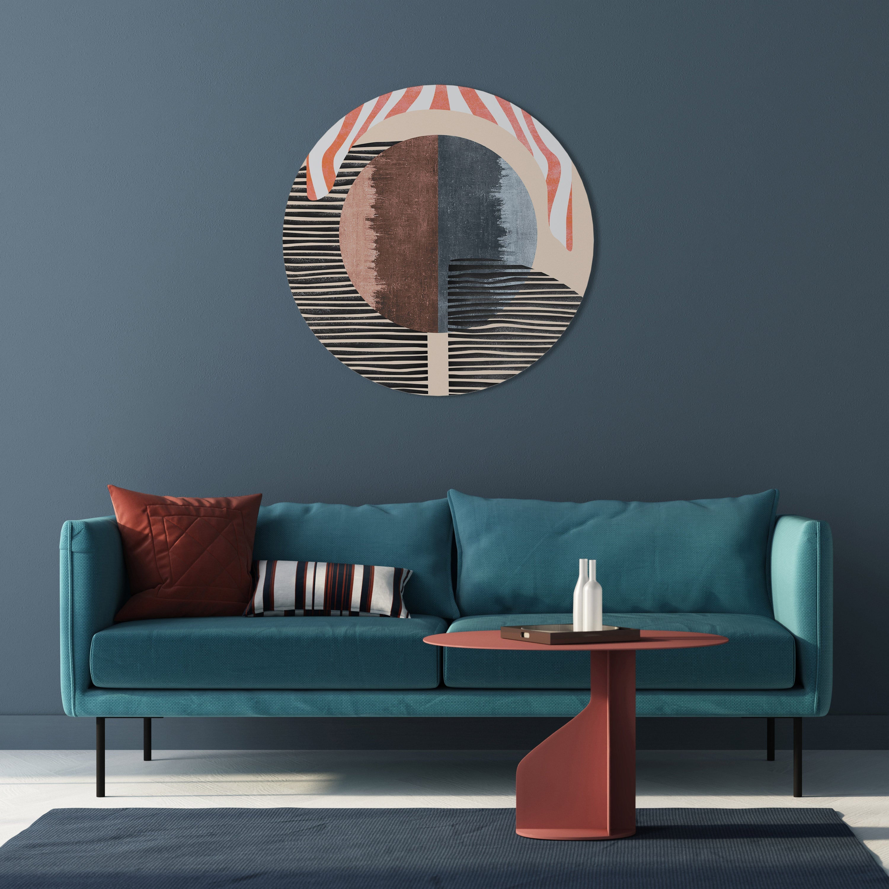 WHISPERS OF FORM Runde Wanddekoration Ø 69 cm