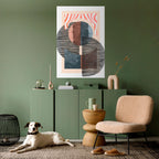 WHISPERS OF FORM Selbstklebendes Poster - Hochformat