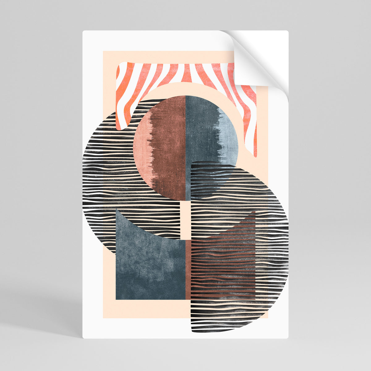 WHISPERS OF FORM Selbstklebendes Poster - Hochformat